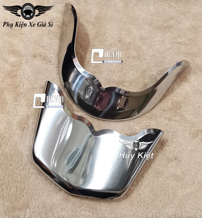Ốp mỏ và đuôi dè trước sau sh mode 2020 inox ms3290