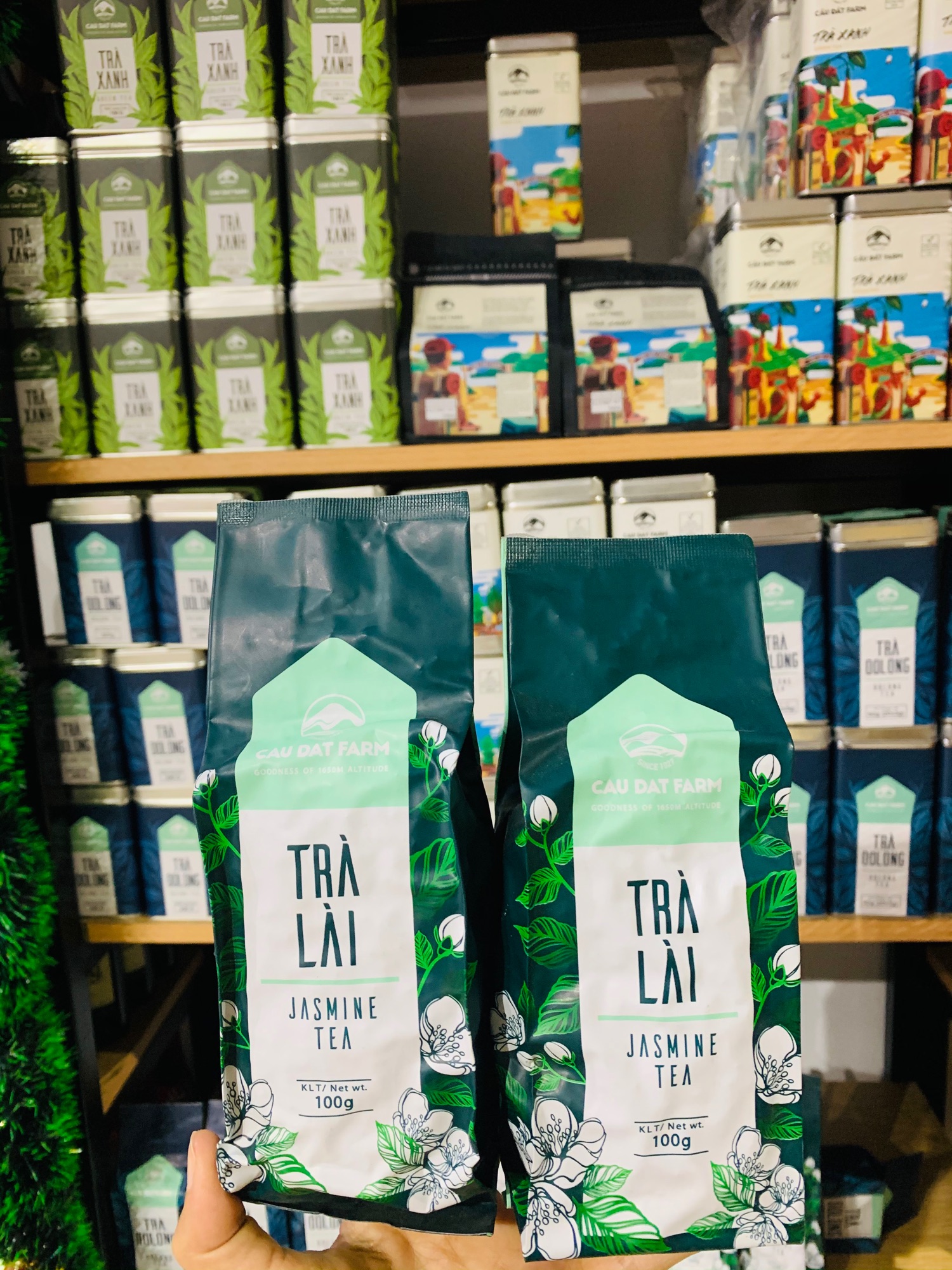 Trà Lài bao thiếc 100gr Cầu Đất Farm