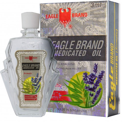 [HCM]Dầu Gió Trắng 2 Nắp [Lavender] Eagle Brand [Mỹ] 24ML