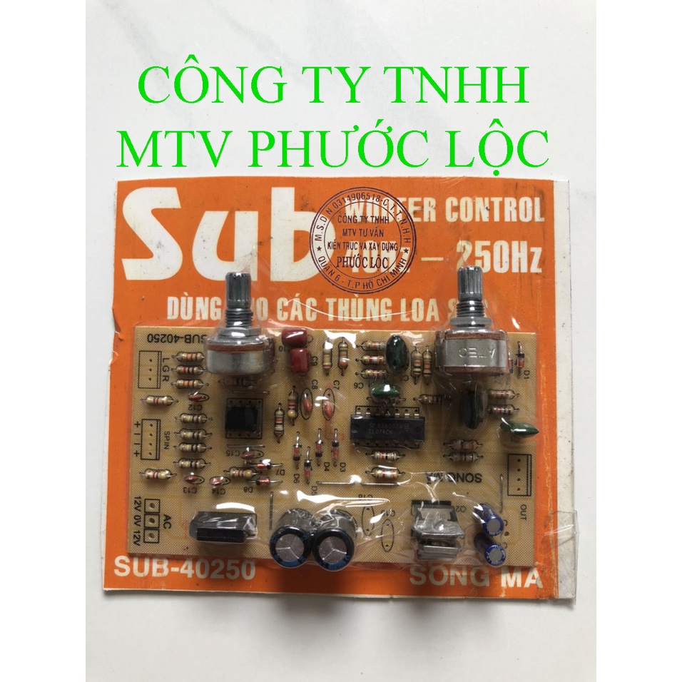 MẠCH LỌC LOA SUB - SONG MÃ