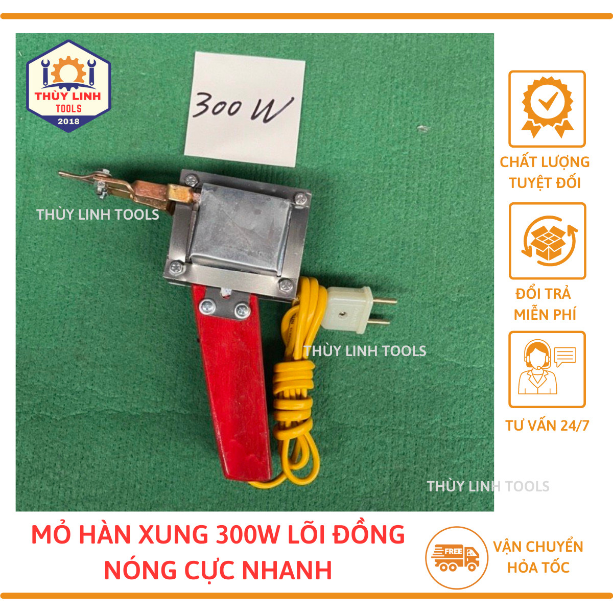 Mỏ Hàn Xung 300W 100% Cuốn Dây Đồng - THÙY LINH TOOLS