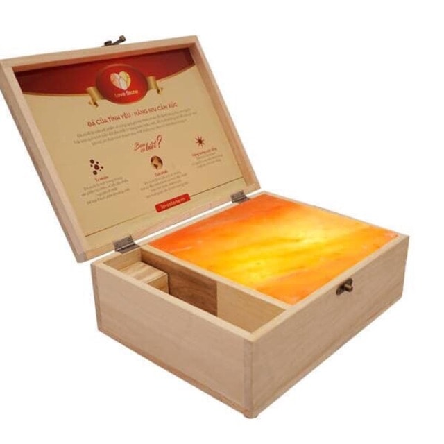 ĐÁ MUỐI XÔNG CHÂN HIMALAYA HỘP ĐÈN ĐÁ