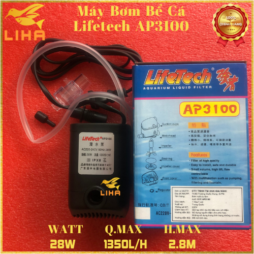 Máy Bơm Nước Lifetech AP3100 - Máy Bơm Nước Bể Cá Cao Cấp