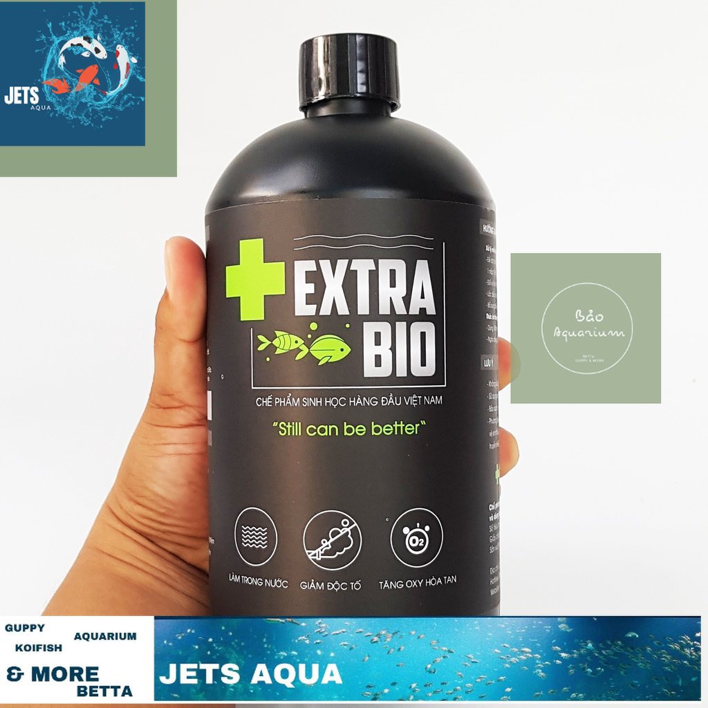 Vi sinh làm trong nước hồ cá extrabio 125ml 250ml 500ml 1000ml