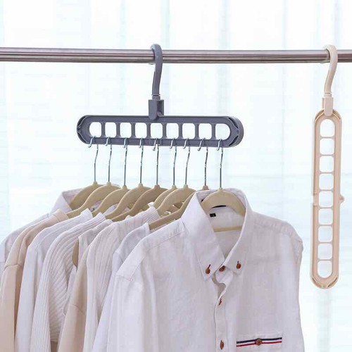 Móc treo quần áo đa năng 9 lổ
