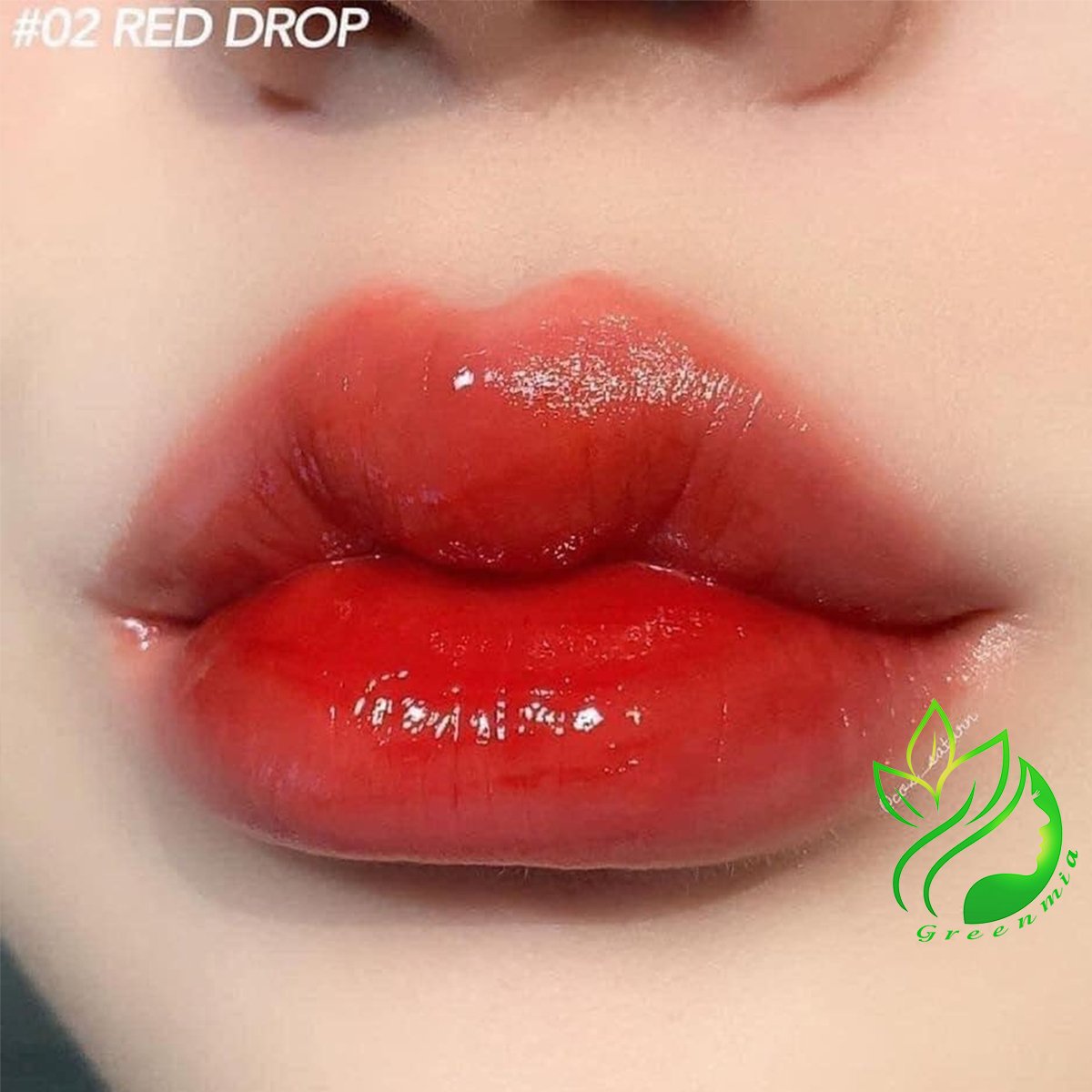 Son Romand Bóng Glasting Water Tint Màu 02 Red Drop Đỏ thẫm 5ML [CHÍNH HÃNG CHECK HIDDEN TAG] ️