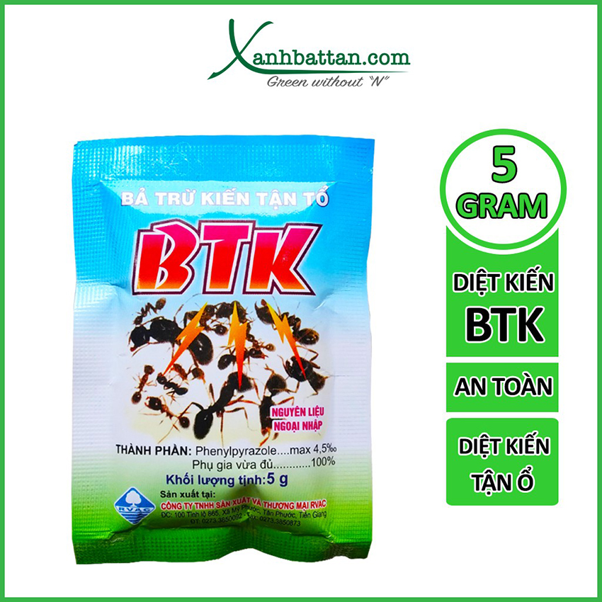 Bả Trừ Kiến Tận Ổ BTK Gói 5 gram