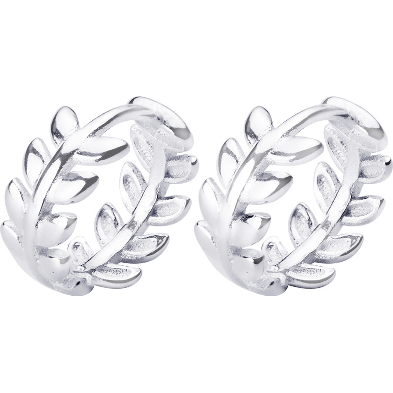 Bông Tai Bạc | Bông Tai Bạc Nữ Tròn | Bông Tai Bạc Kẹp Vành Tai Cao Cấp B-2442 Bảo Ngọc Jewelry