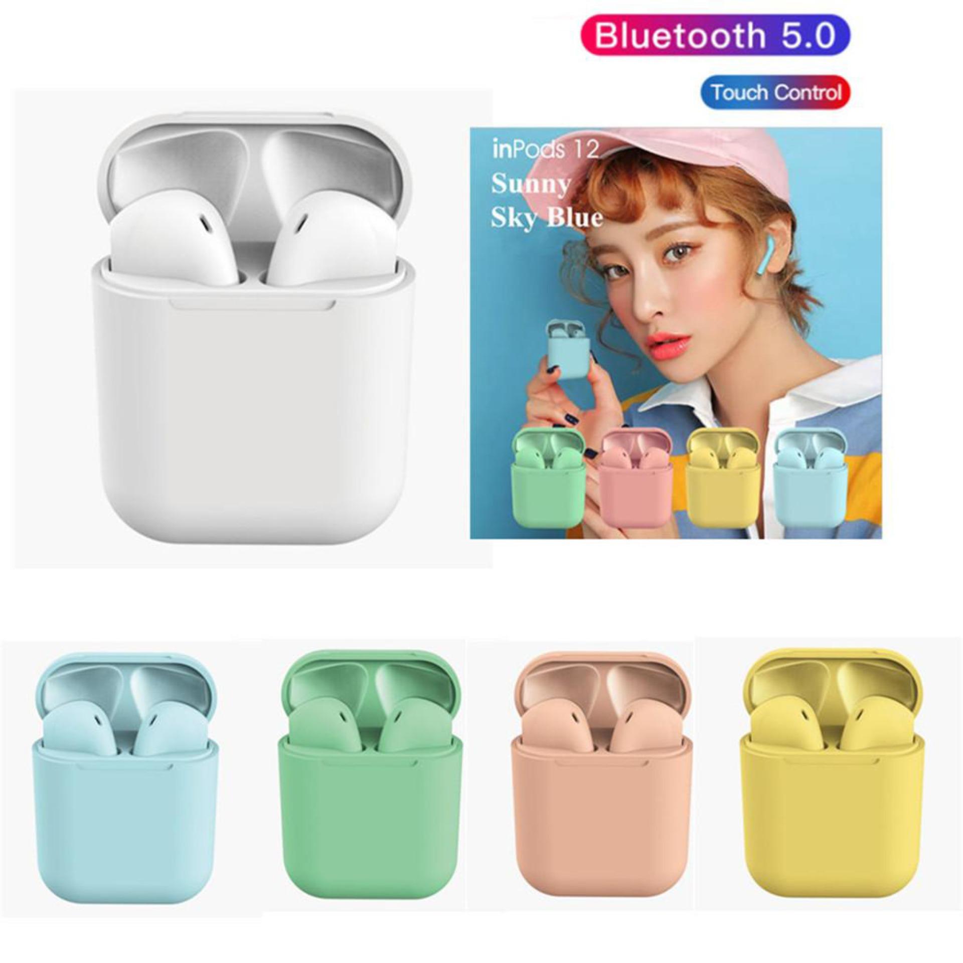 Tai Nghe Bluetooth Tai Nghe Bluetooth Không Dây inpods i12s nhiều màu - Tai Nghe Bluetooth Pin Trâu Cho samsung/oppo/xiaomi/ios/iphone - Tai nghe bluetooth hay hơn i7s i9s i11 i12