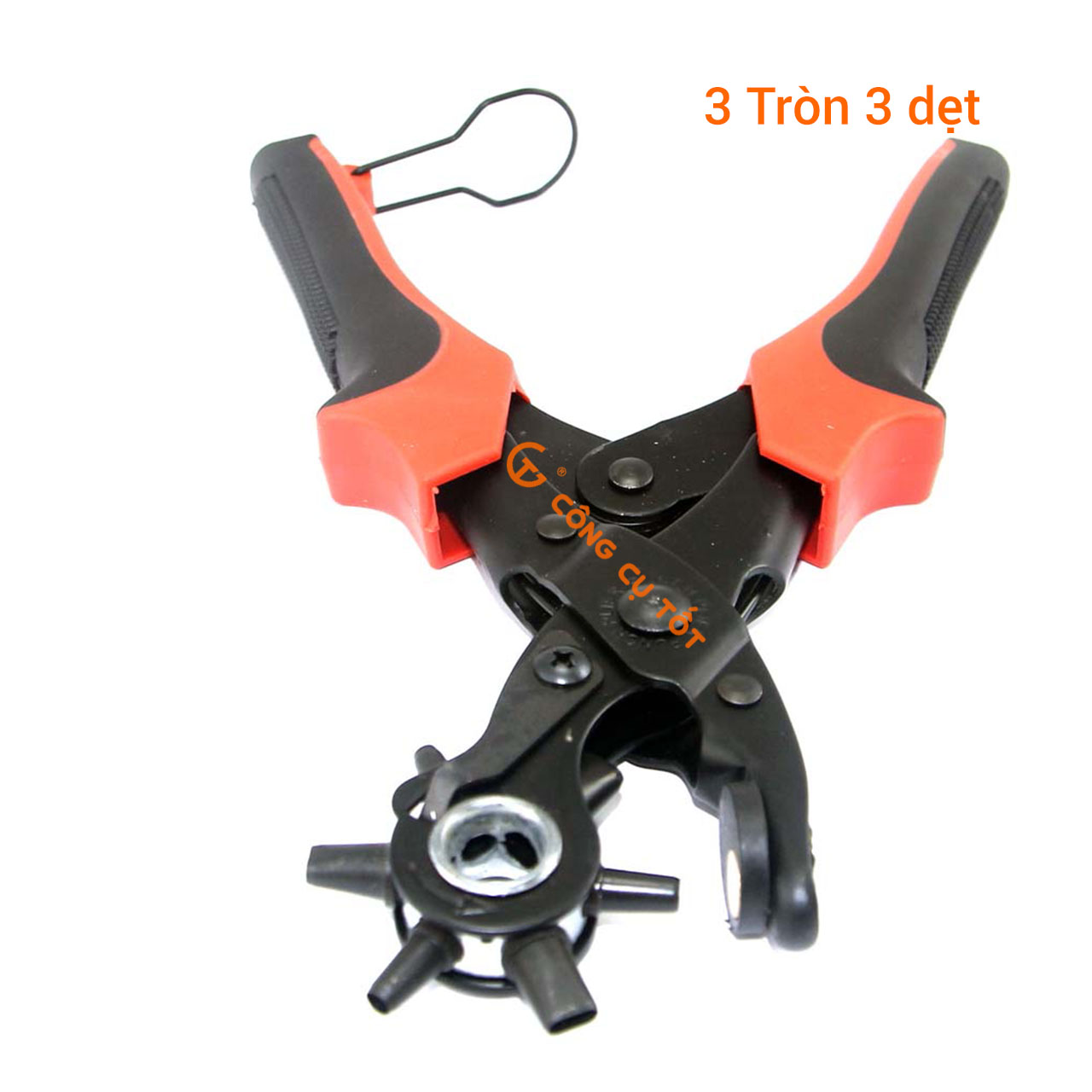 Kìm bấm lỗ thắt lưng, lỗ da 3 tròn 3 dẹt