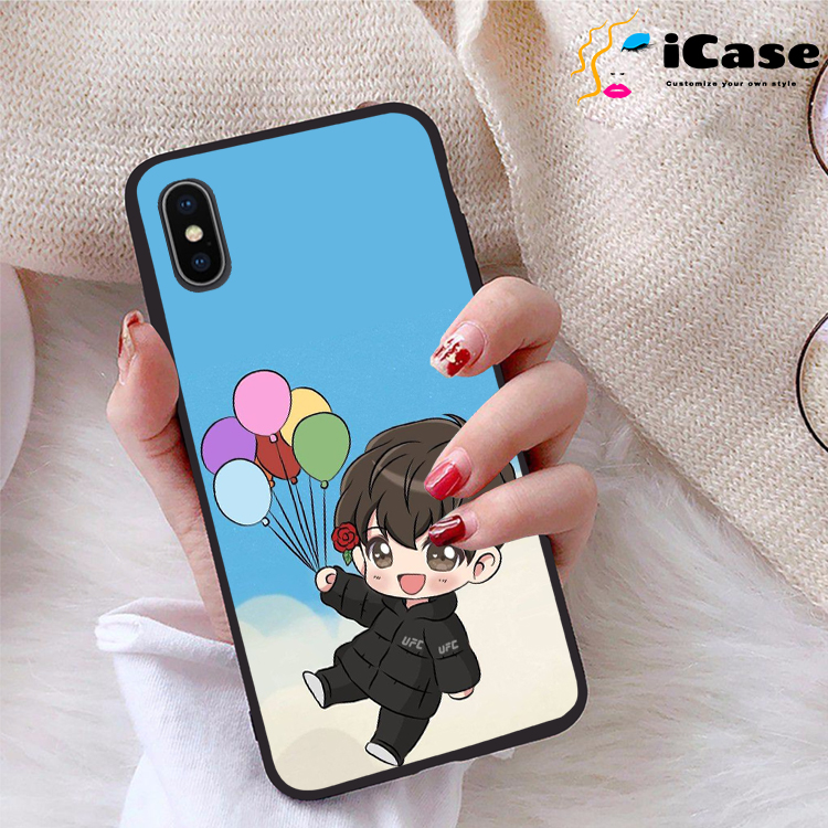 Ốp lưng iPhone X viền dẻo TPU BST Chibi