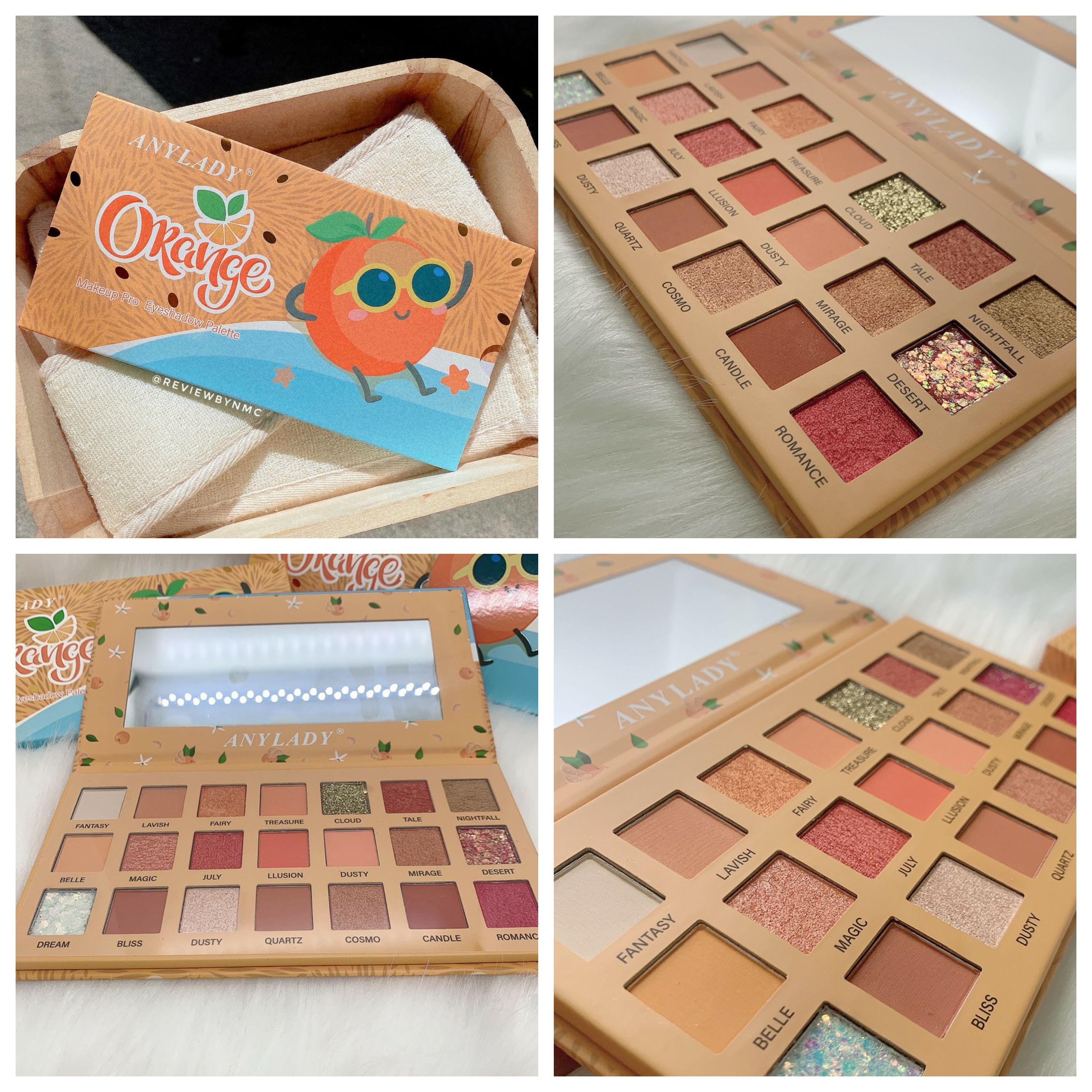 Phấn Mắt 21 ô makeup Pro Any Lady Orange tươi tắn tỏa sáng