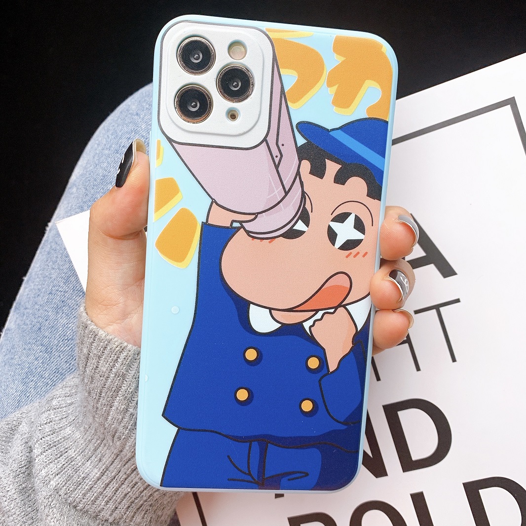 Ốp Lưng Silicon Màu Bảo Vệ CAMERA Chaien x Shin