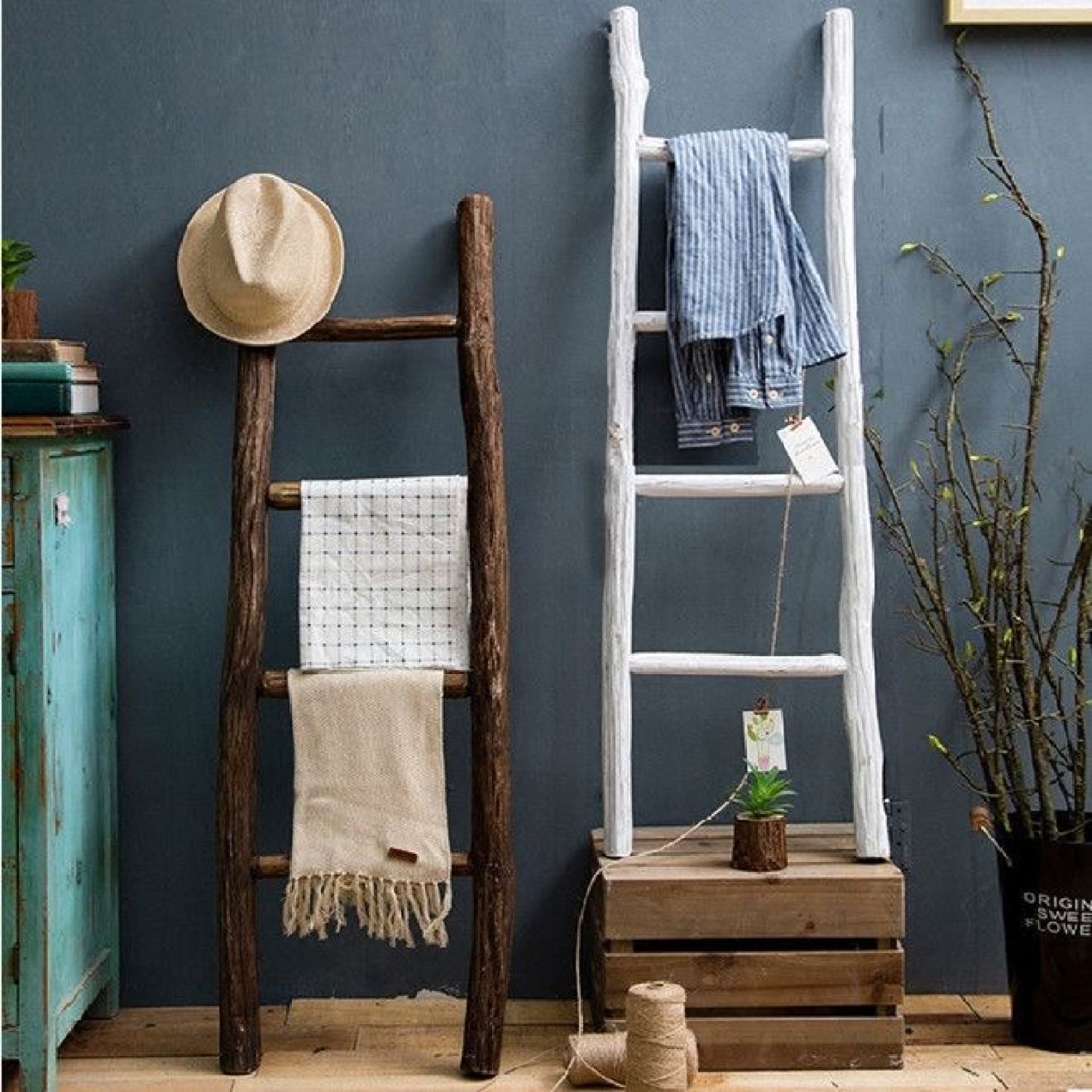 Sale Bùng Nổ ,Thang Gỗ Trang Trí Decor< Làm Kệ, Chụp Ảnh >