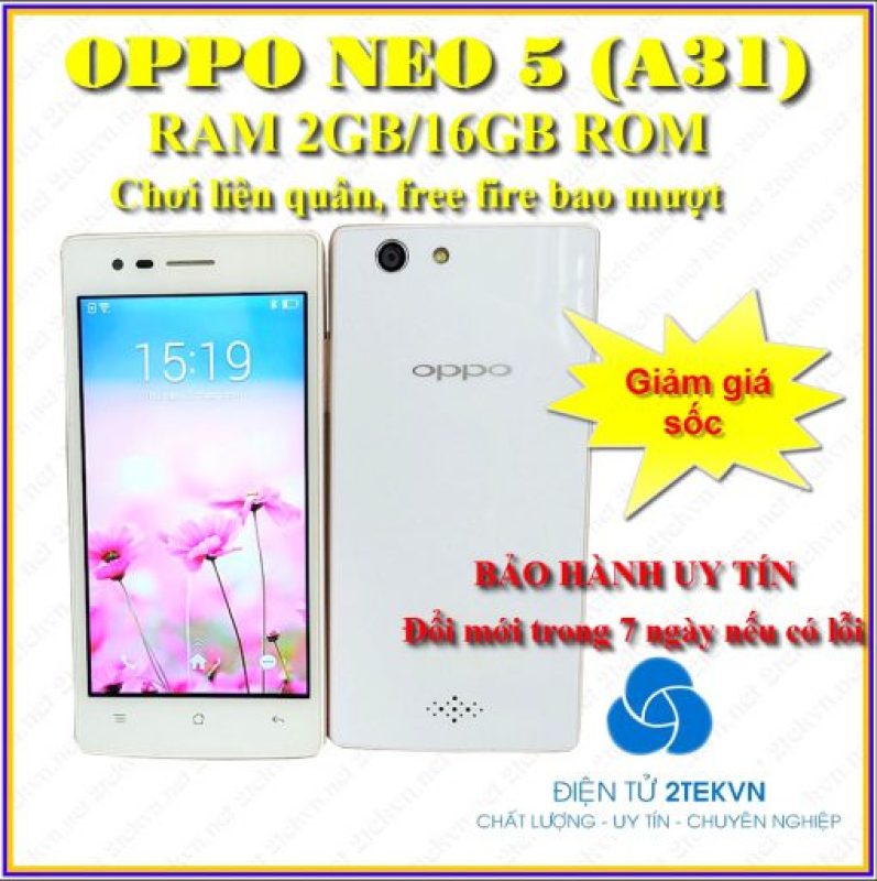 [Free ship] Điện thoại cảm ứng OPPO neo 5 RAM 2G/16GB giá rẻ-Bảo hành 12 tháng