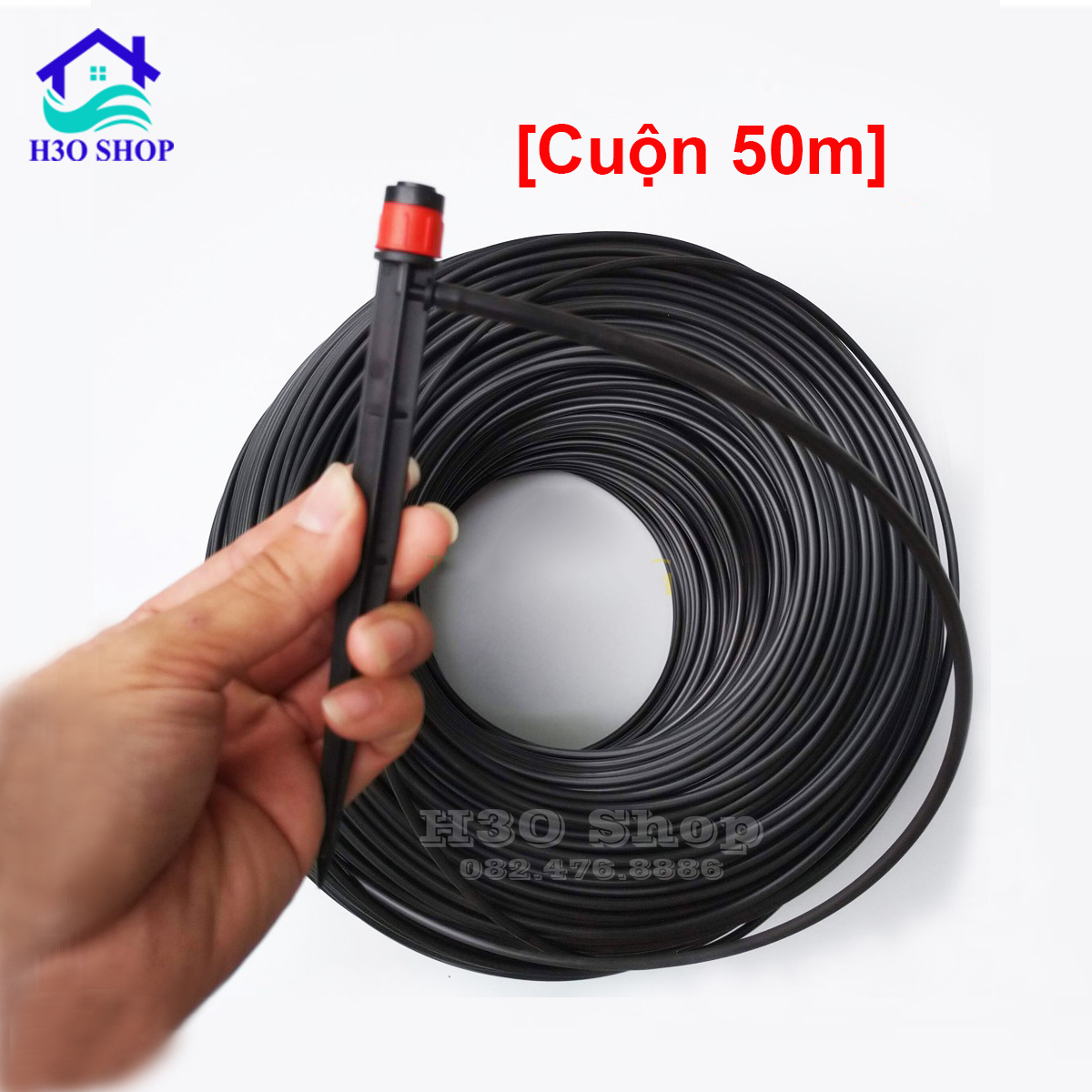 [HCM]Cuộn 50m - Ống dây tưới cây PE / LDPE 6mm loại tốt - dây 6ly