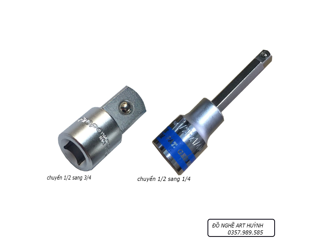 Đầu tuýp chuyển đủ cỡ Top ( 1/2 ra 3/4, 1/2 ra 1/4) chính hãng