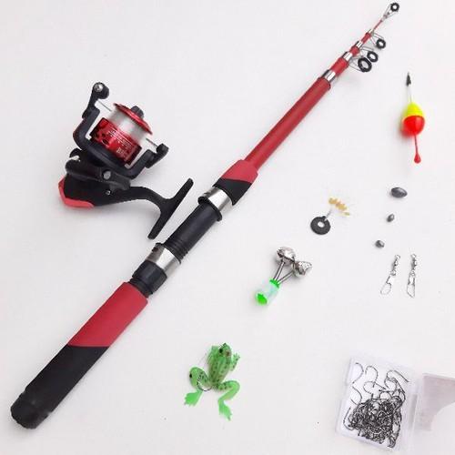 Bộ cần câu giá rẻ 1m8 kèm máy+dây+bộ phao lưỡi và phụ kiện ( Ngu Long )