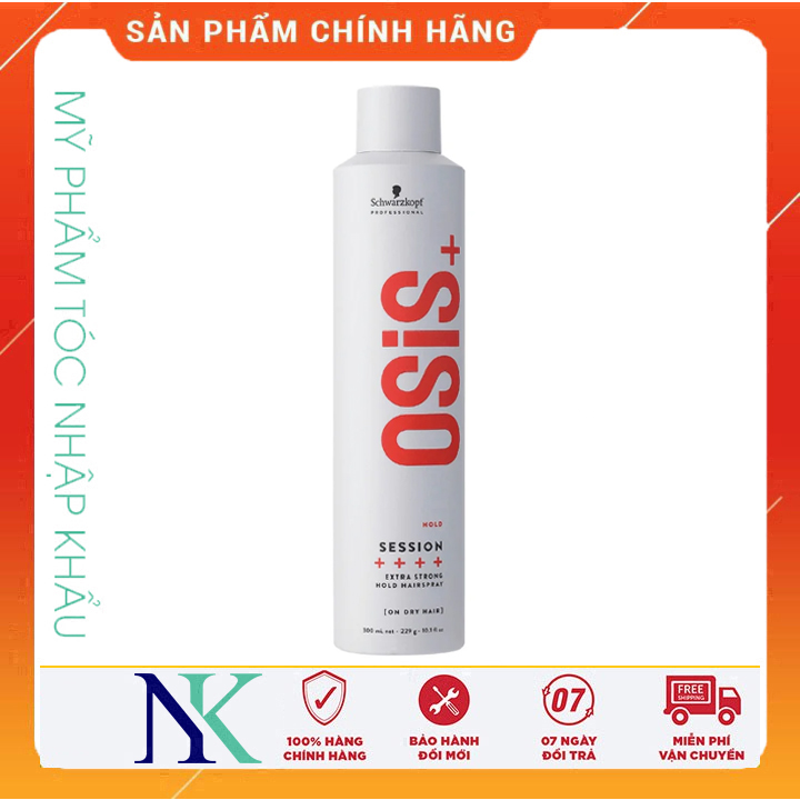 [HCM]Keo Giữ Nếp Tóc Cứng Khô Nhanh Osis+ Session 300Ml