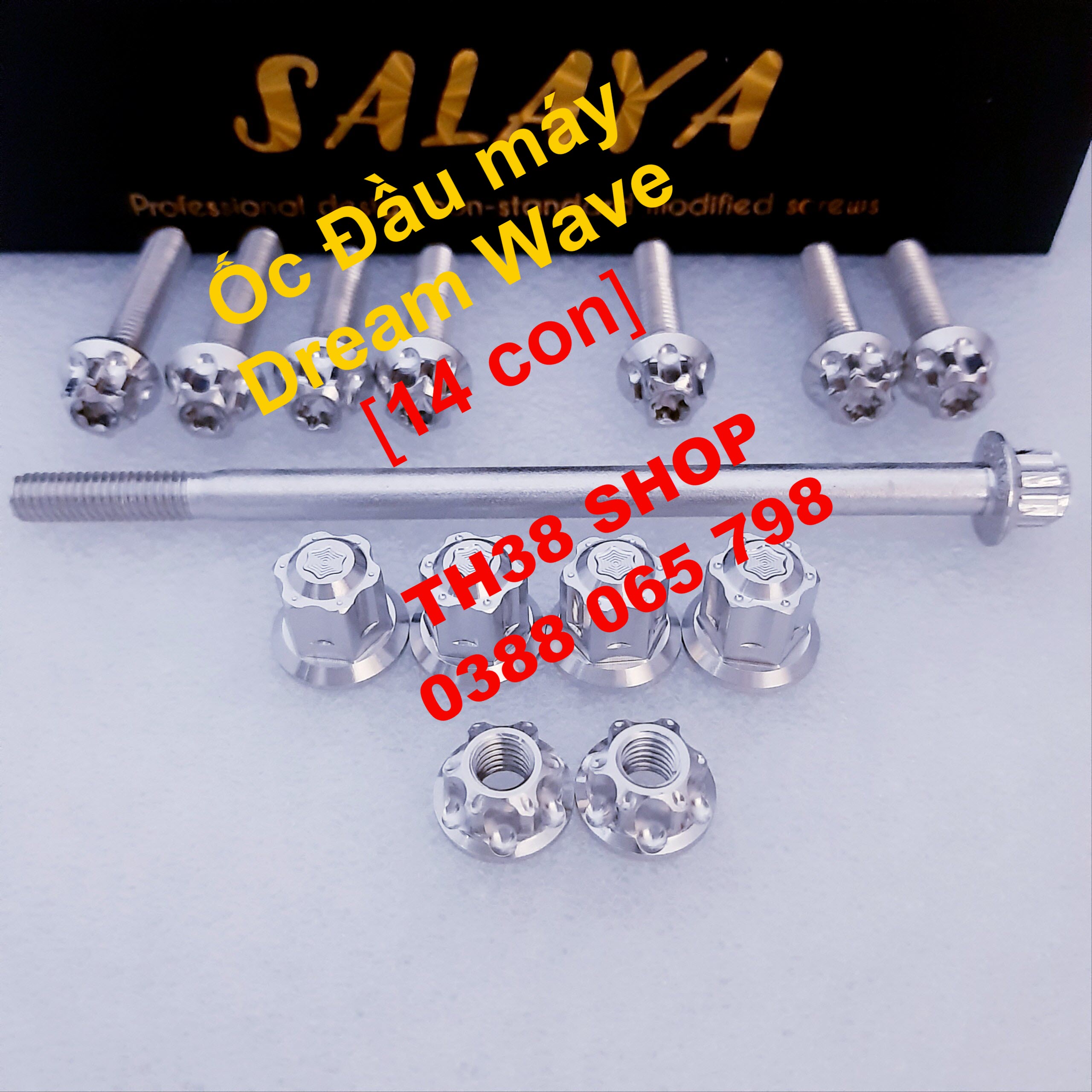 ốc đầu máy dream, wave nhỏ salaya [bộ 14 con]