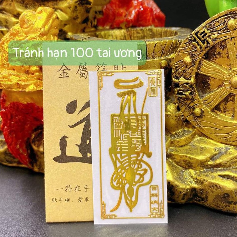 Miếng dán màn hình điện thoại Linh phù tránh 100 tai ương may mắn
