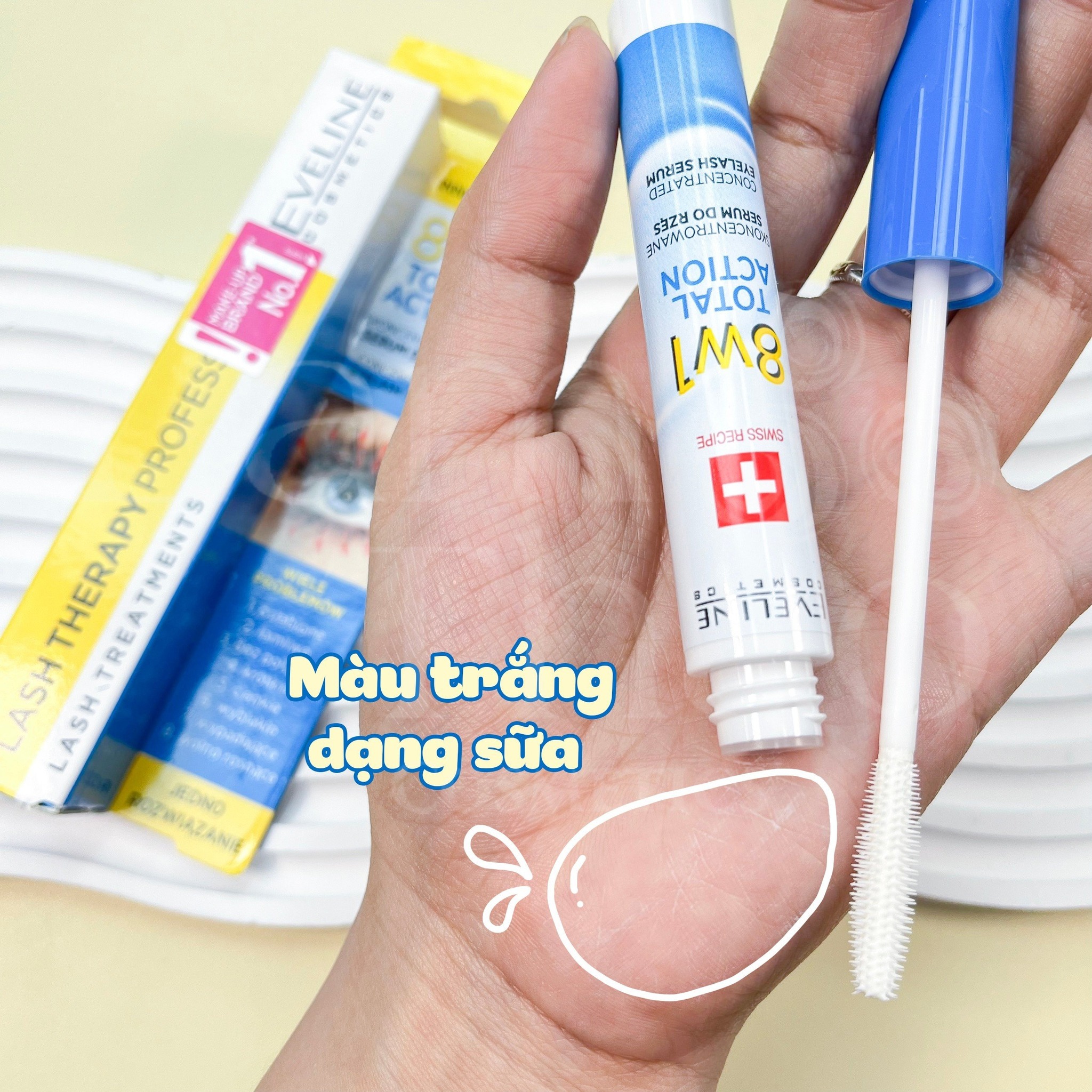 Dưỡng Mi Eveline 8 in 1 Total Action Lash Therapy Professional 10ml