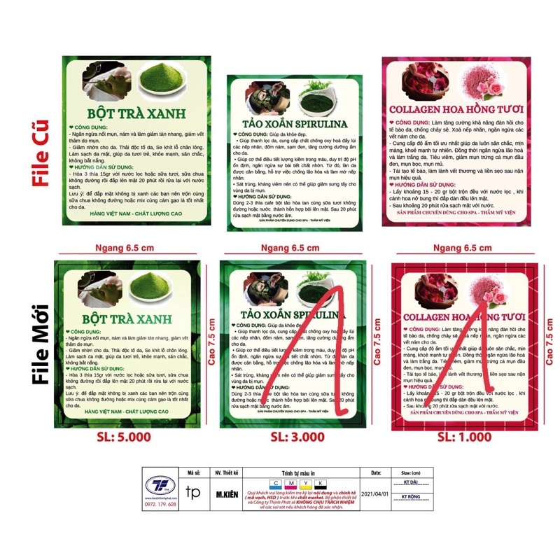 10 tem bột trà xanh