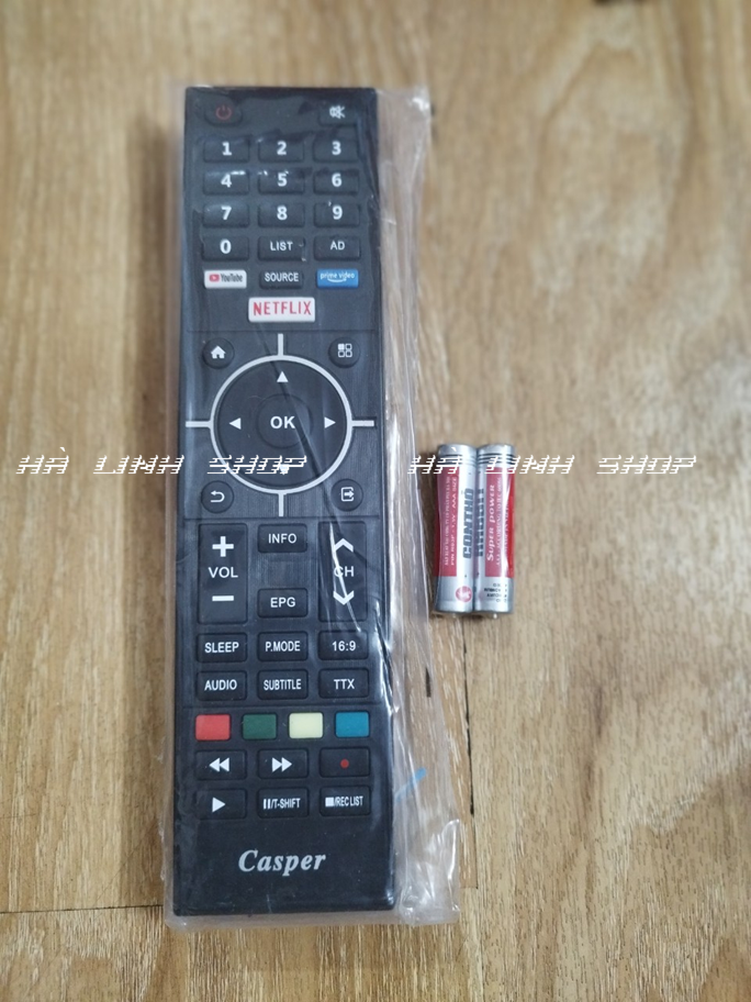 Điều khiển tivi casper dùng cho tivi casper lcd led smart, phím mềm mượt