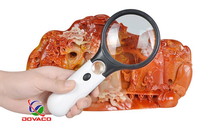 Kính lúp cầm tay 3X-45X ( có đèn chiếu sáng)
