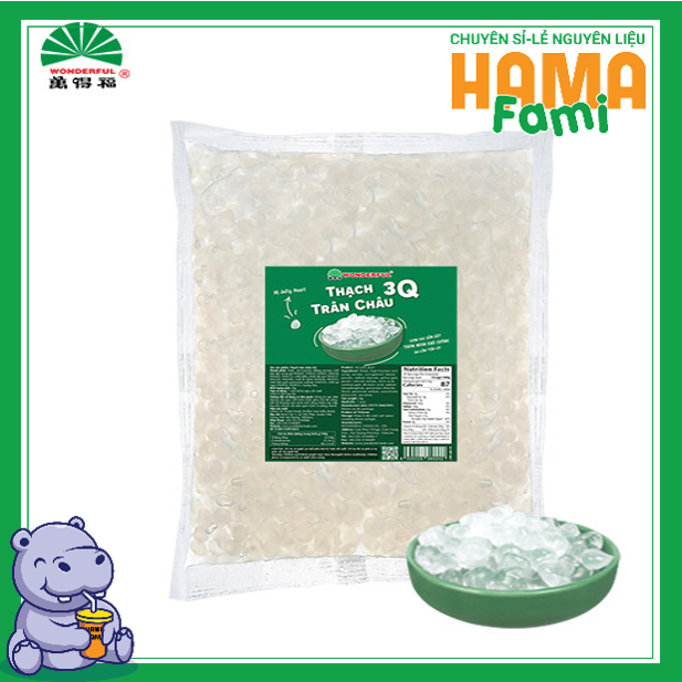 Thạch ( Trân Châu) 3Q Wonderful Trắng gói 2kg