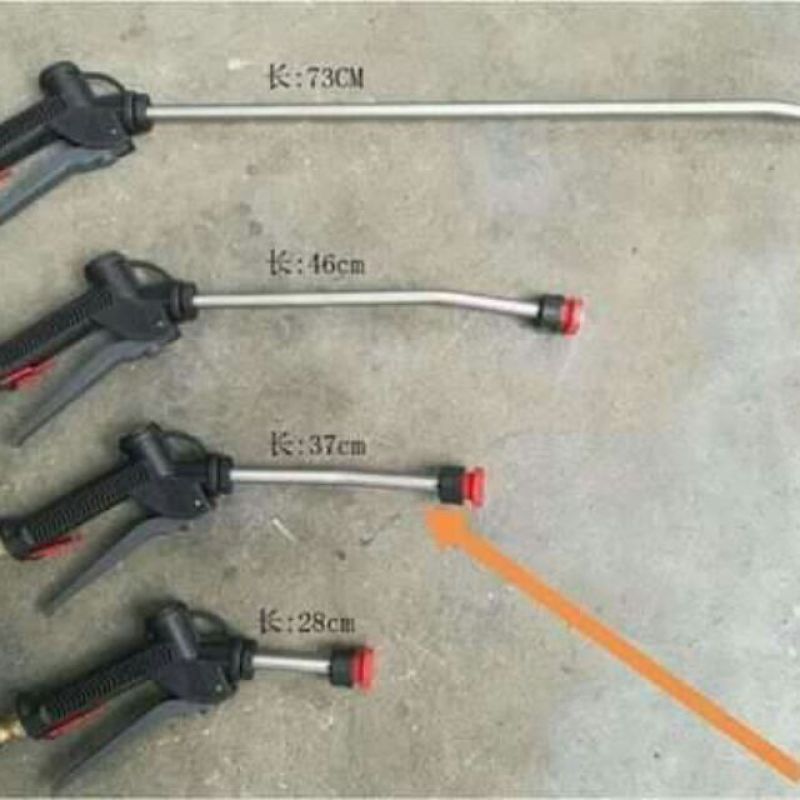 Súng phun bọt tuyết siêu mịn ngắn - dài - 37cm