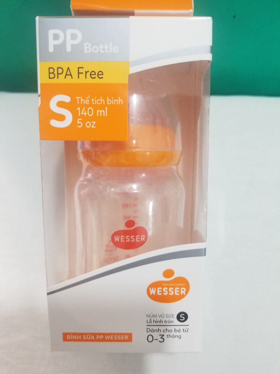 Bình sữa cổ hẹp wesser PP 60ml,140ml, 250ml