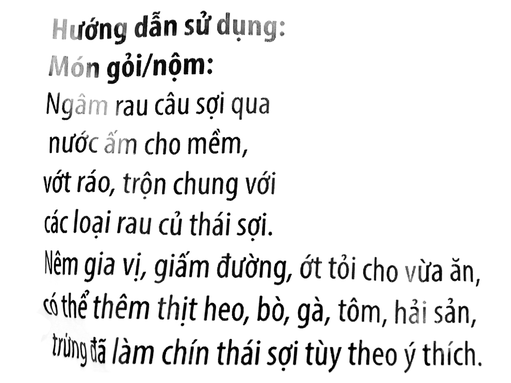 Rau câu sợi Agar agar Hoàng Yến gói 20g - Giastore