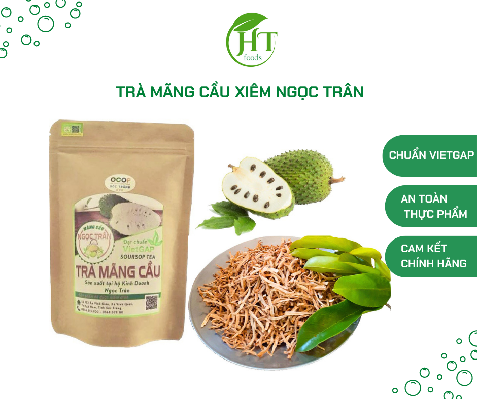 Trà mãng cầu xiêm Ngọc Trân , đạt chuẩn VietGAP