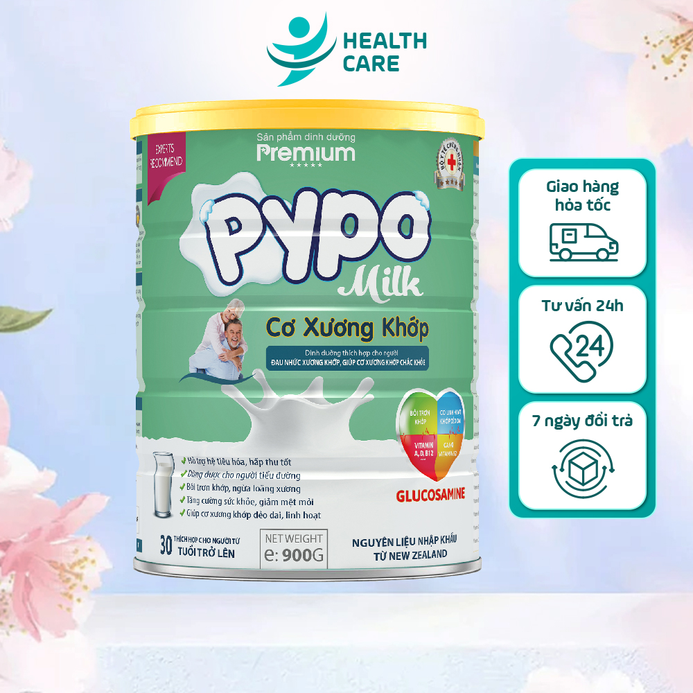 Sữa bột dinh dưỡng pypo milk xương khớp bổ sung canxi giúp ngừa loãng xương - lon 900g