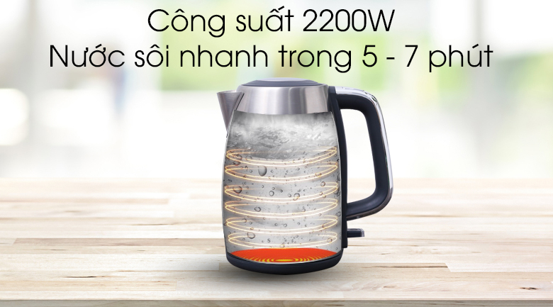 Ấm siêu tốc Sharp 1.7 lít EKJ-17VSS-ST