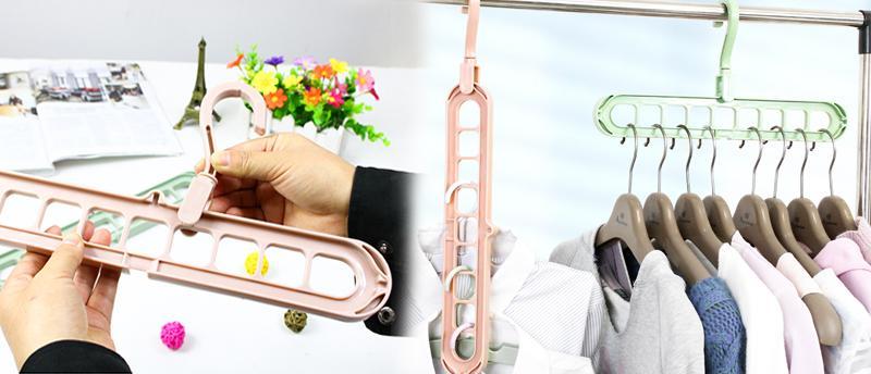 Bộ 5 Móc quần áo đa chức năng xếp gọn