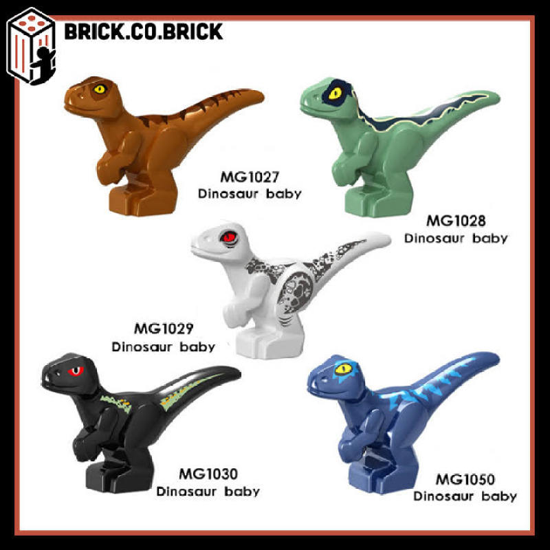 MG1027 - MG1028 - Đồ chơi lắp ráp minifigures nhân vật lego khủng long nhỏ mini - Mini dinosaur - Jurrassic World- Thế giới mô hình khủng long