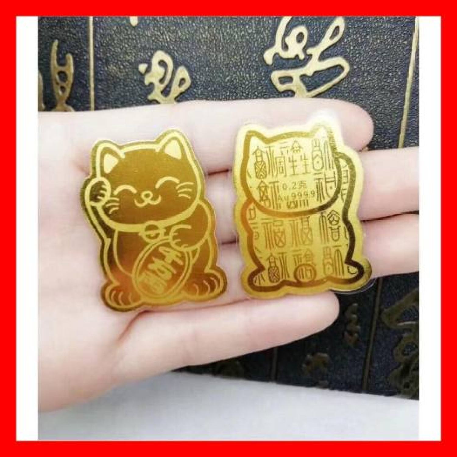 Miếng dán điện thoại Mèo thầƞ Եài May Mắn Chiêu Եài Lộc