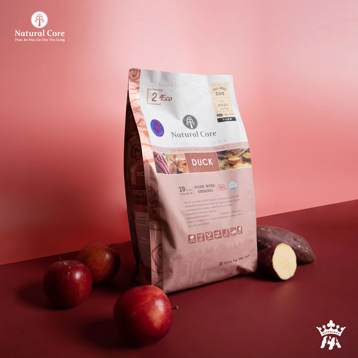 Thức Ăn Hạt Hữu Cơ Cho Chó Natural Core ECO-2 - Vị Thịt Vịt - [Nông Trại Thú Cưng]