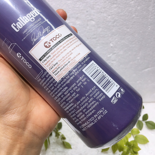 Bộ Dầu Gội + Xả Toco Collagen Kích Thích Mọc Tóc (2 Chai 785Ml) (Dầu Xả)