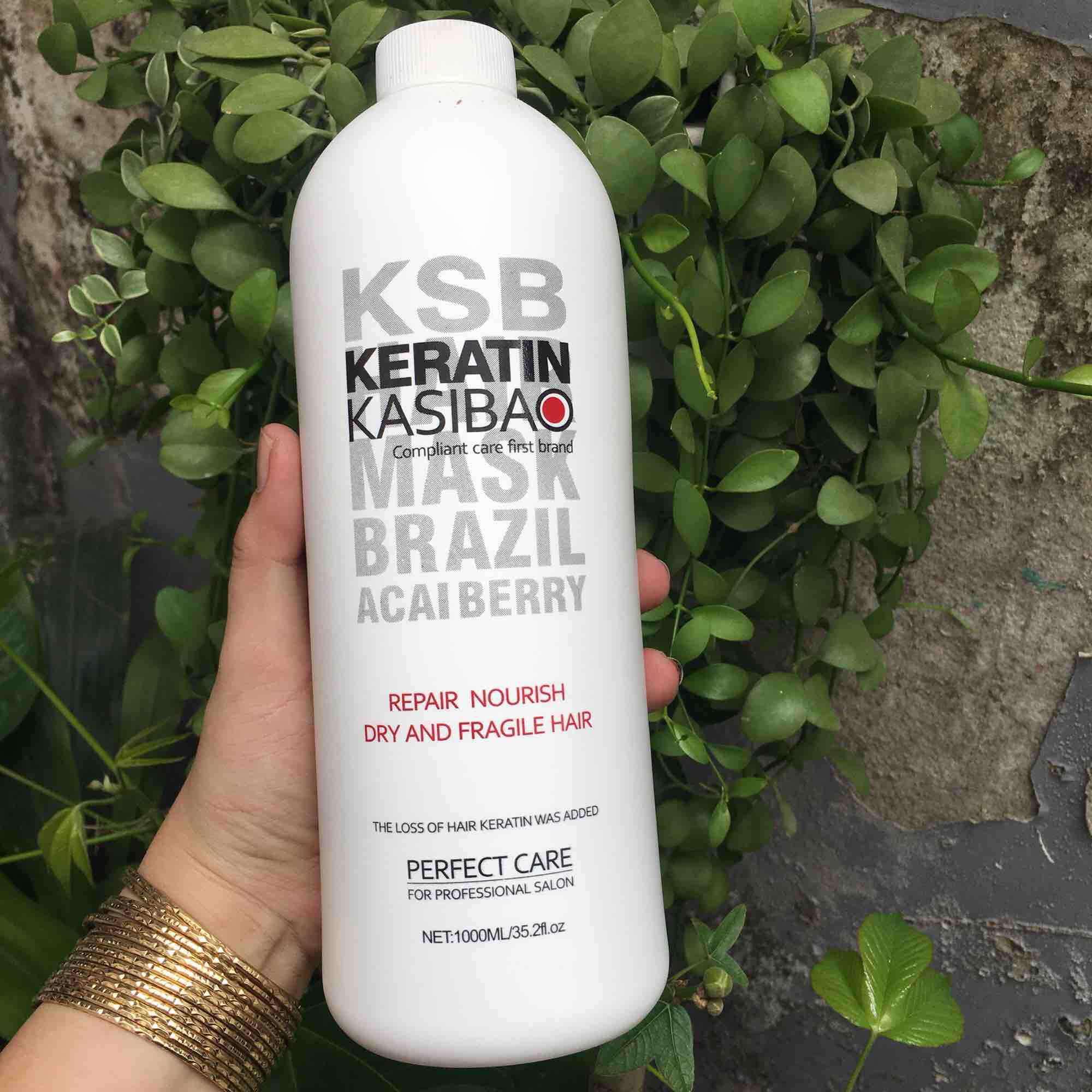 [HCM]KEM PHỤC HỒI TÓC HƯ TỔN KERATIN KASIBAO KSB BRAZIL 1000ml