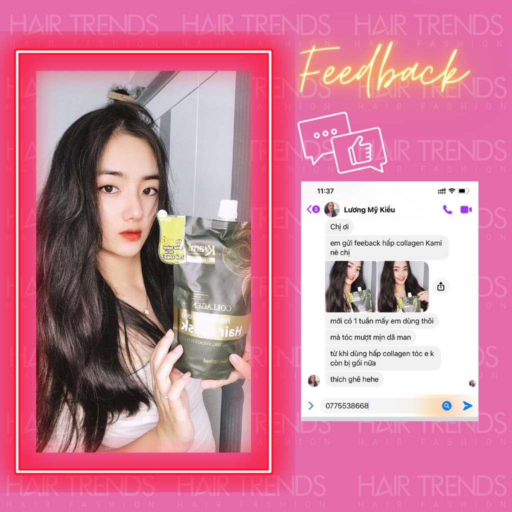 [BÁN CHẠY] Dầu hấp siêu dưỡng hương nước hoa KAMI