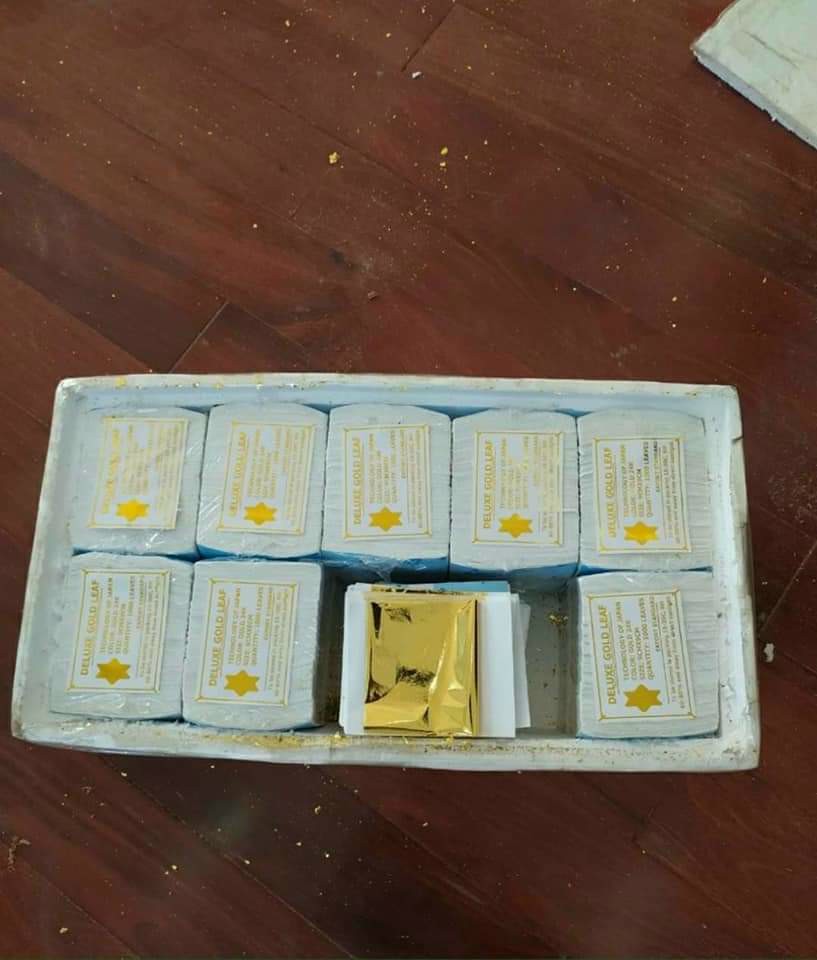Lá vàng Nhật 9*9cm (Hộp 1000 lá)