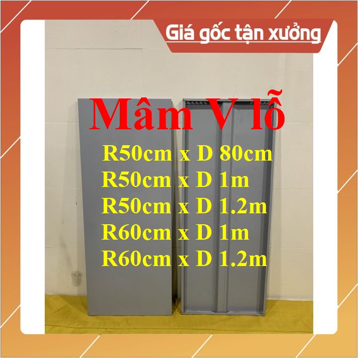 Mâm kệ sắt v lỗ rộng 50cm hoặc 60cm x