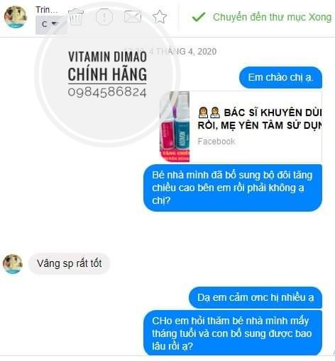 Vitamin Dimao - Vitamin D Dạng Xịt Cho Bé