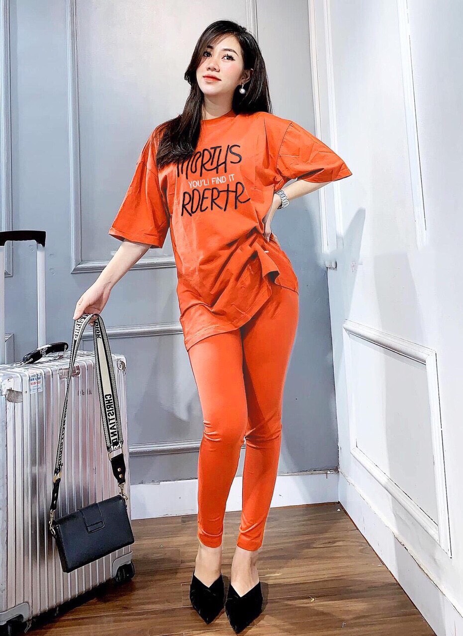 SET BỘ ĐỒ THUN COTTON MẶC NHÀ NỮ CỰC ĐẸP SIÊU XINH