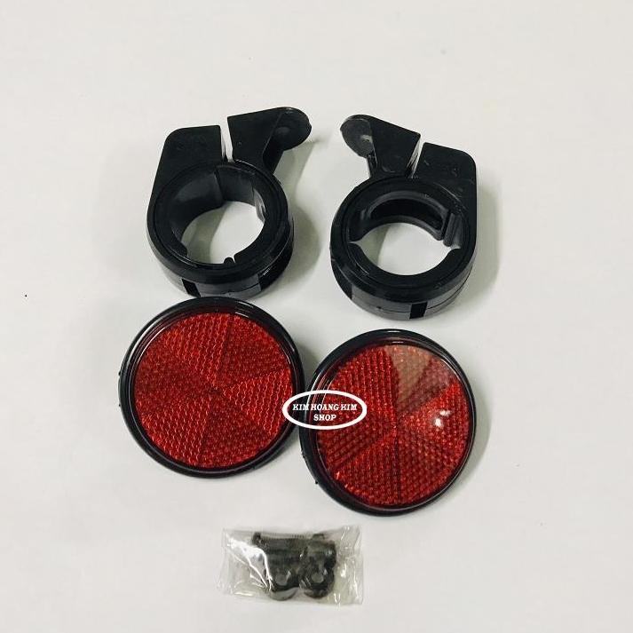 Mắt Mèo Phản Quang Gắn Phuộc Các loại Xe Máy (pass tròn gắn phuộc) Màu Đỏ