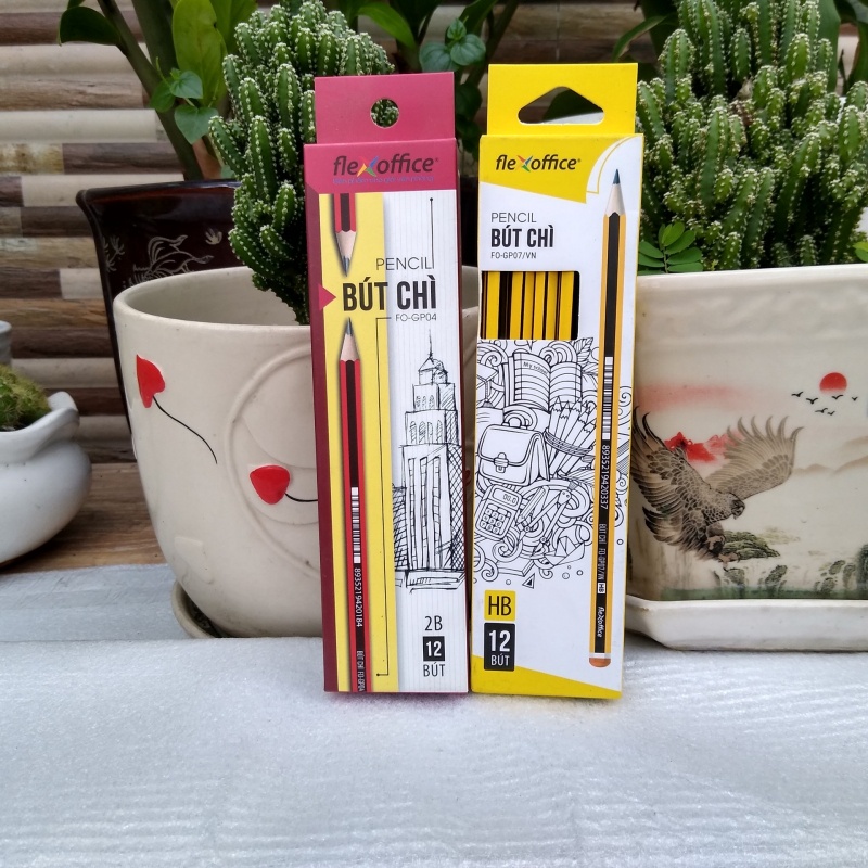 10 Bút chì gỗ 2B- FO-GP04 VÀ FO -GP 07 [VPP Trí Đức ]