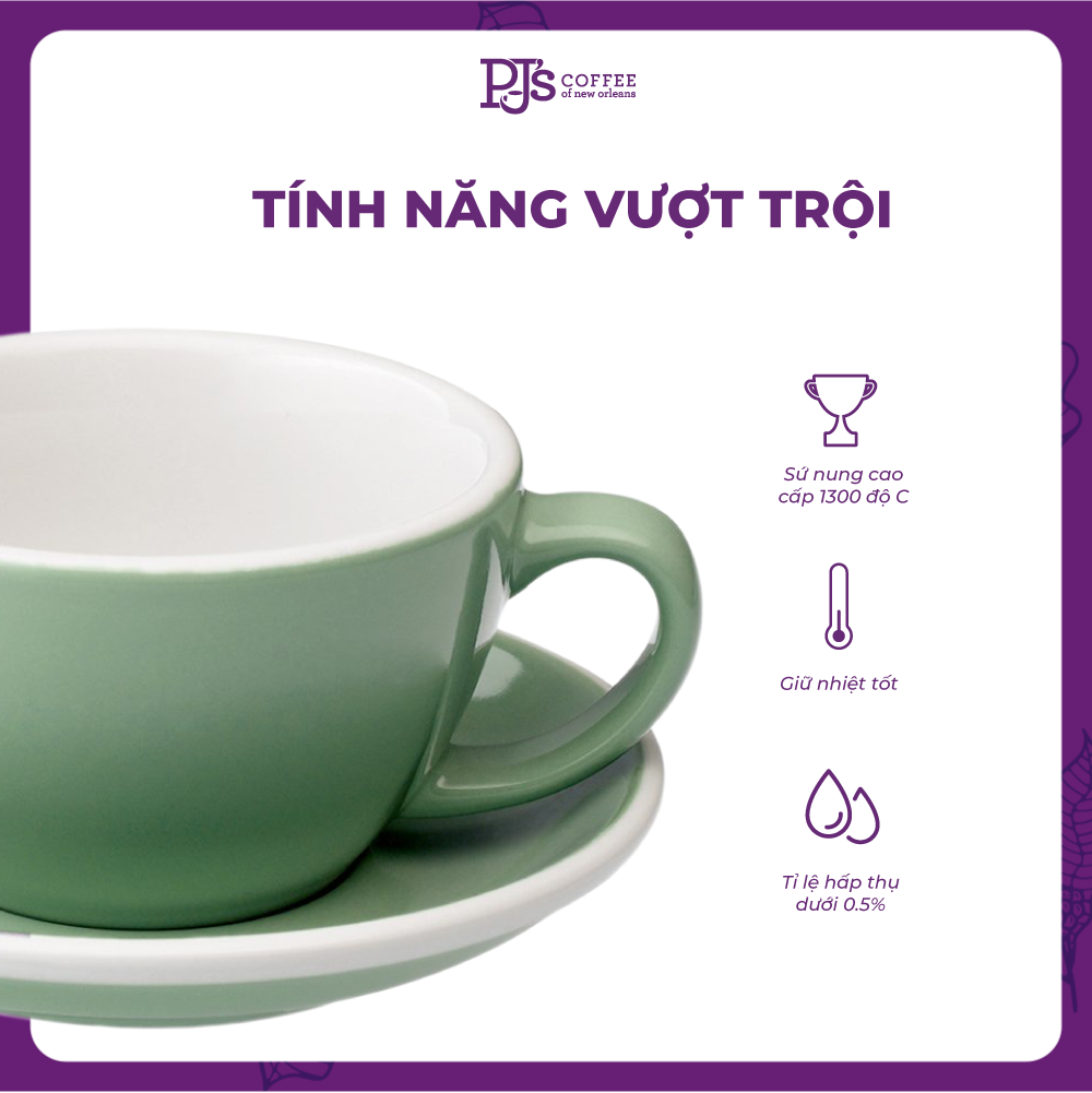 Ly Egg Loveramics Café Latte Cup & Saucer - 300ml